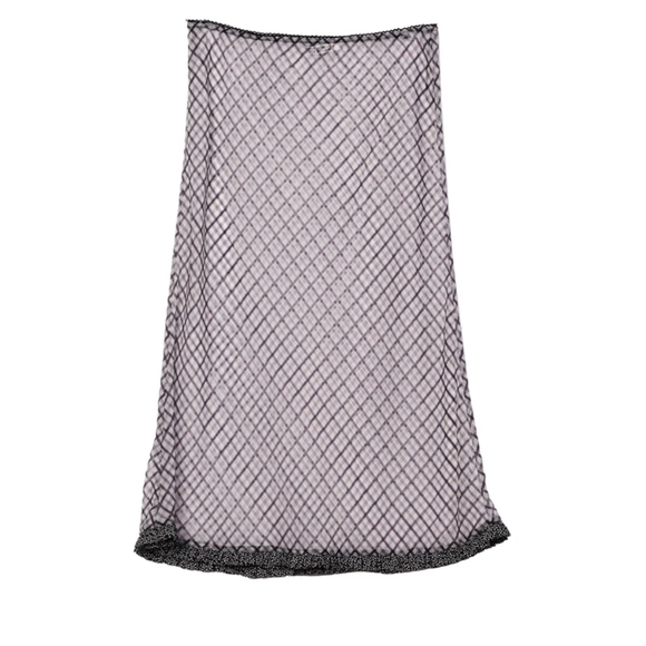 Ciao Lucia Valeria Plaid Organza Midi Skirt XXS - Picture 2 of 3
